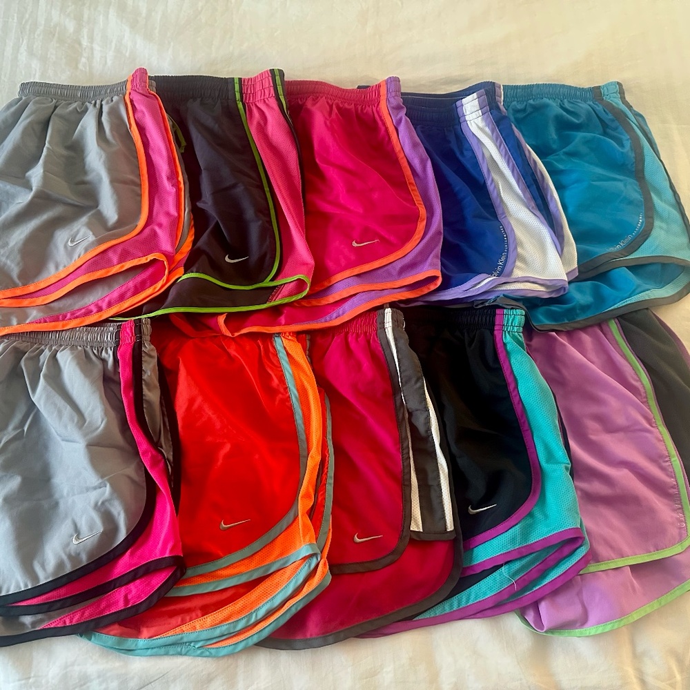 Nike and Calvin Klein running shorts, size Large